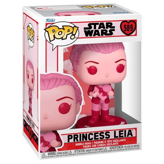 Фигурка Funko POP! Bobble Star Wars Valentines Princess Leia (589) 67613 / Фигурка Фанко ПОП! по мотивам франшизы "Звездные войны", Лея Органа