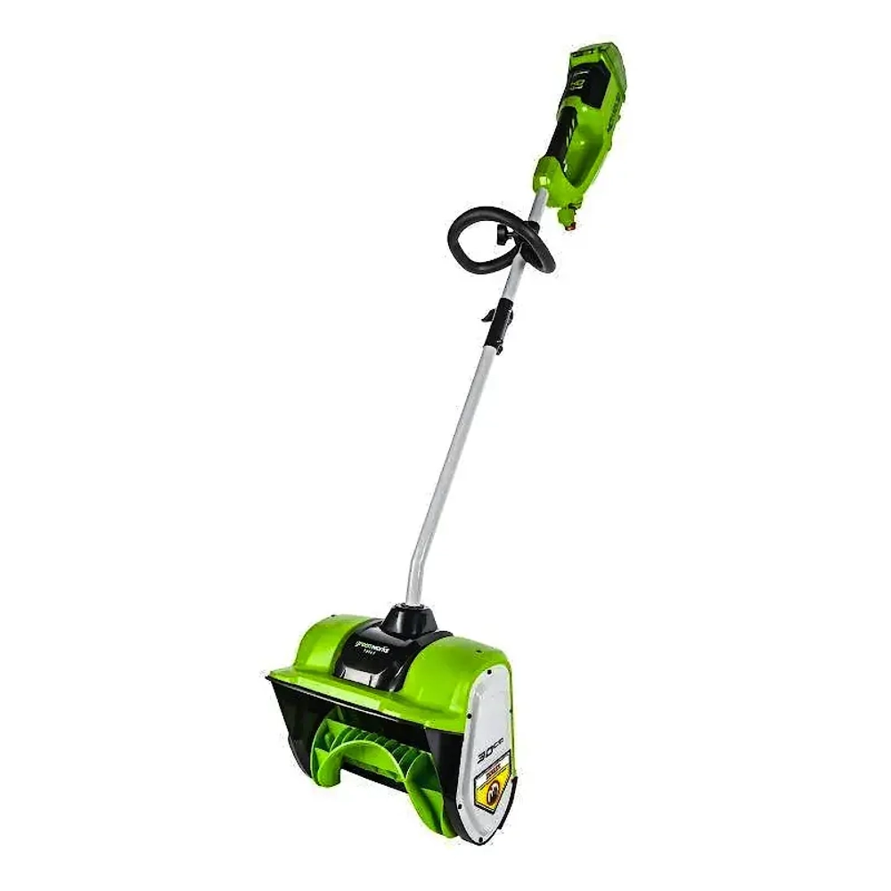 Greenworks GD40SS30 40В снегоуборщик аккумуляторный (1 x 5 Ач, ЗУ) ковш 30 см, выброс 6 м 2600807UG