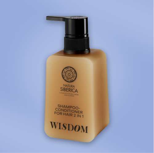 Шампунь и кондиционер для волос 2в1 Natura Siberica диспенсер 450 мл Shades of Siberia Wisdom