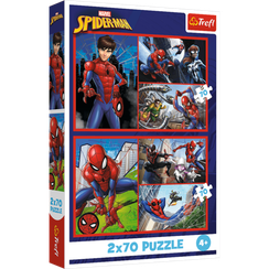 Pazl / Пазлы / Puzzles - "2x70" - Spider stories / Disney Marvel Spiderman