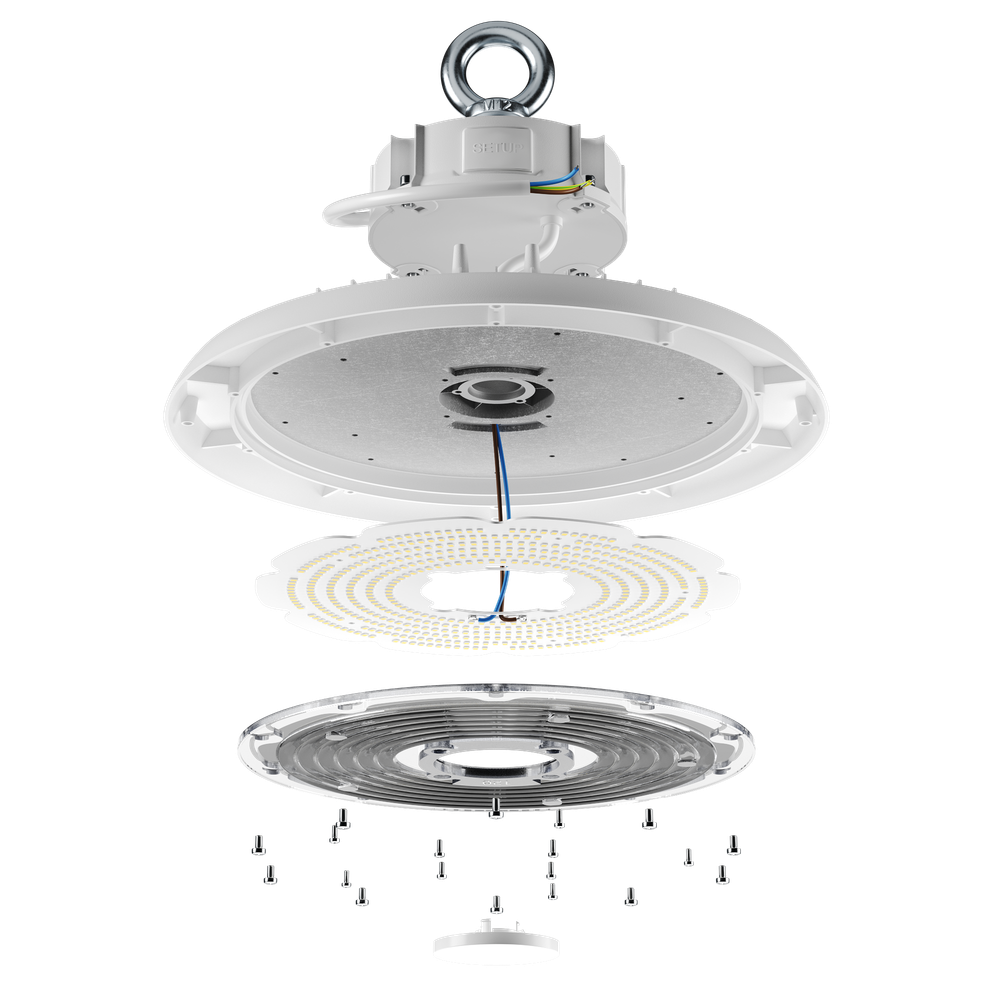 Светильник LED ДСП Geniled Kolokol 200Вт 5000К 75Ra Линза 60°