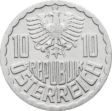 10 грошей 1951-2001 Австрия