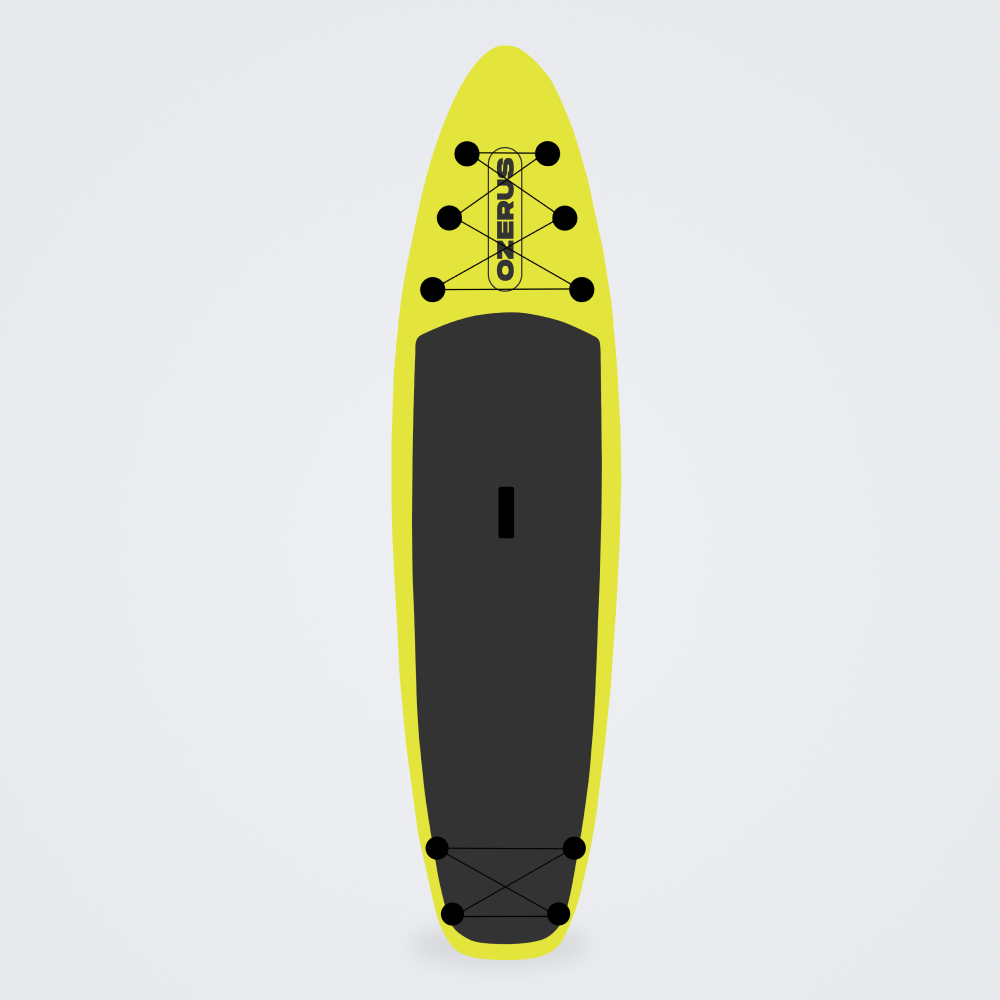 Sup board ozerus сап борд двухслойный. доска надувная 12.6' (цвет: салатовый)