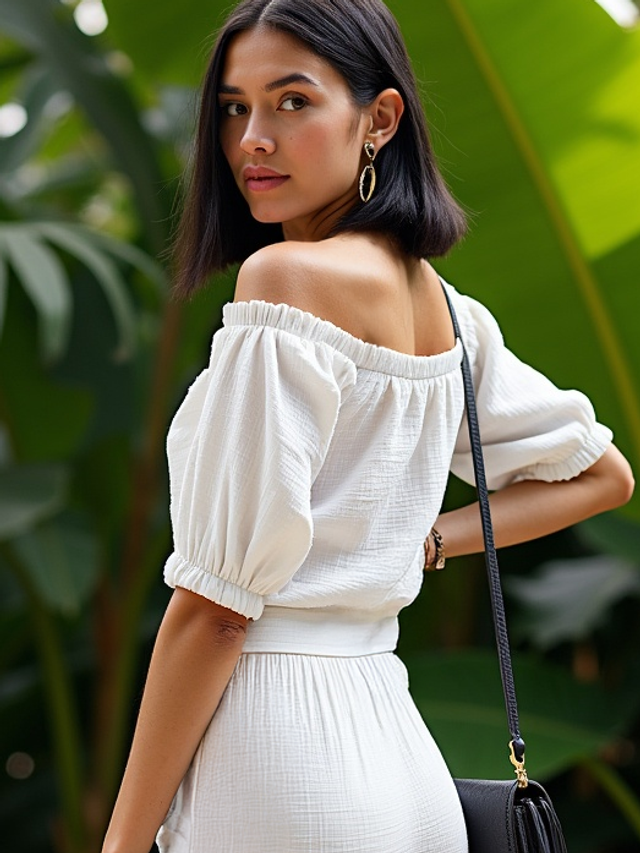 Топ Муслин Белый