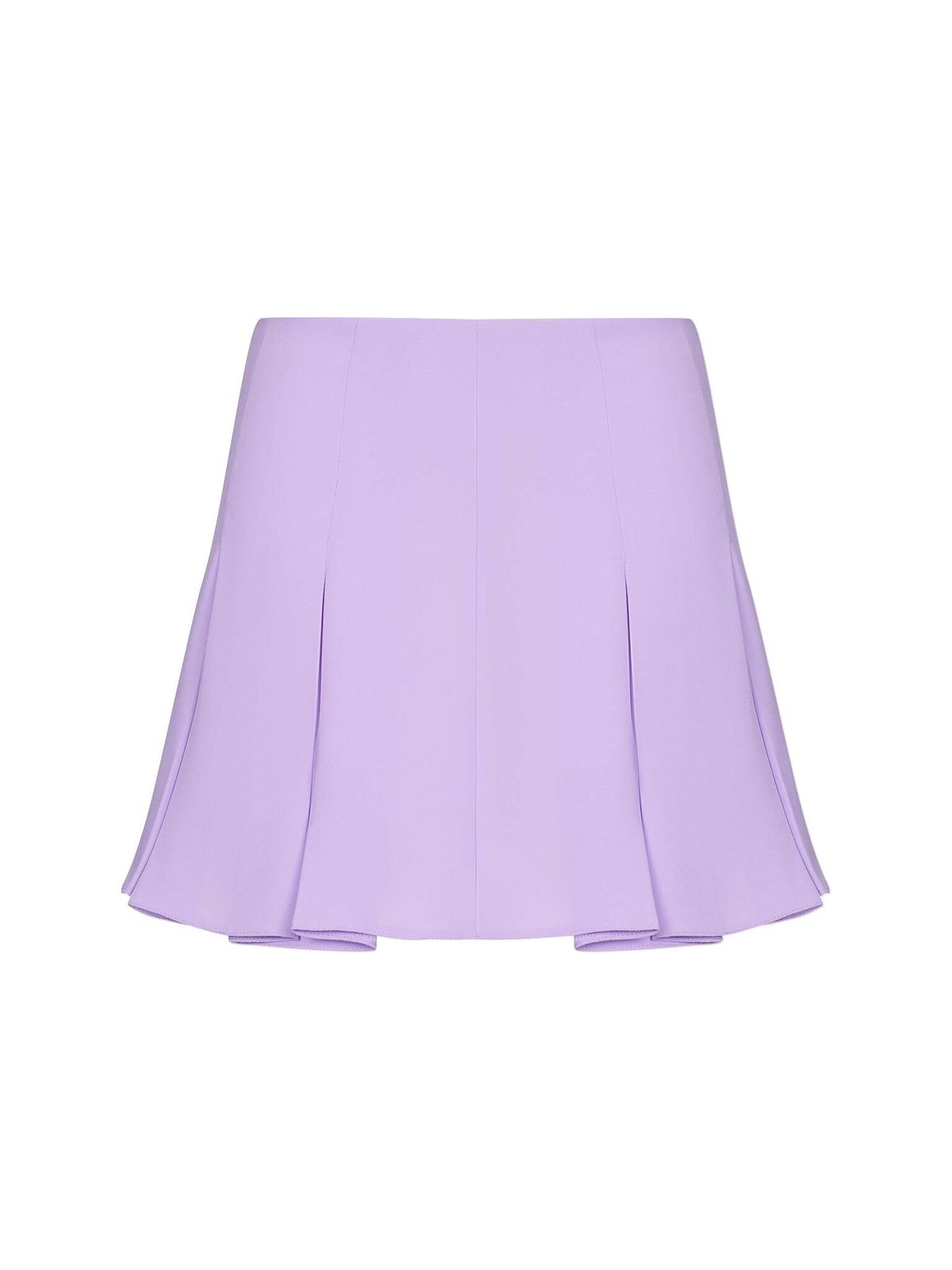 Мини юбка из крепа со складками