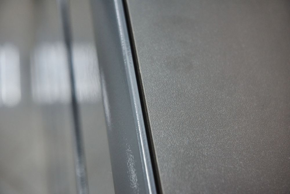 Коллекция Стокгольм Тумба с зеркалом Серый Графит/Графит Глянец (Набор)