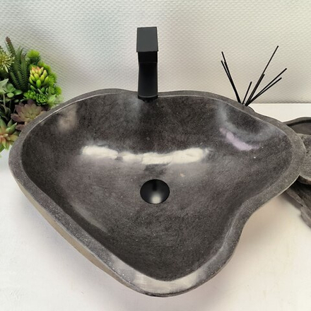 Раковина из речного камня RS-62788 (60*48*15) 57