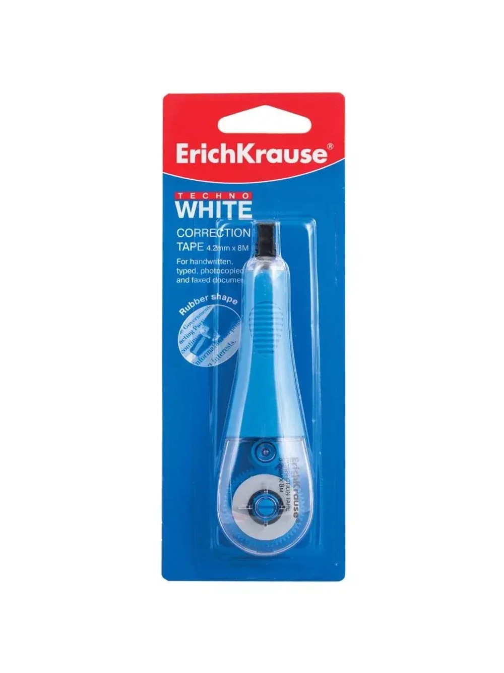 Корректирующая лента Techno White, 4.2 мм х 8 м, блистер