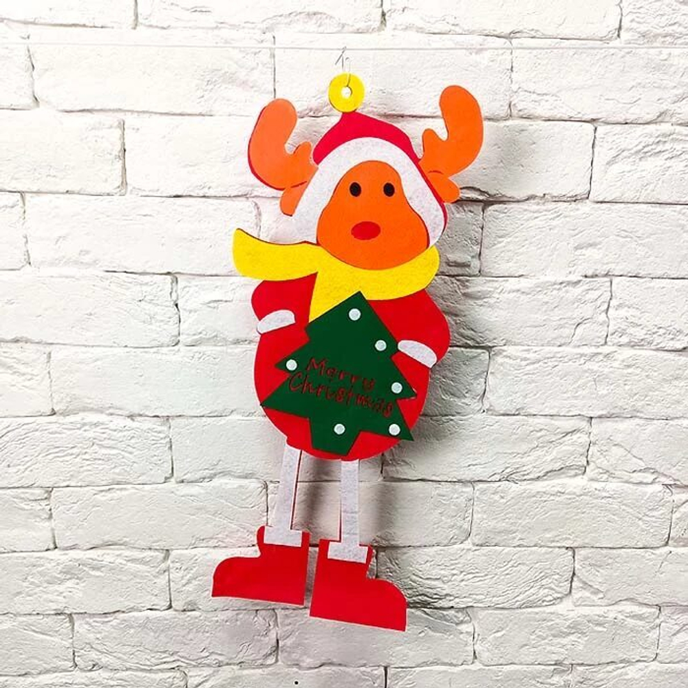 Декор подвесной Олень Рудольф, фетр