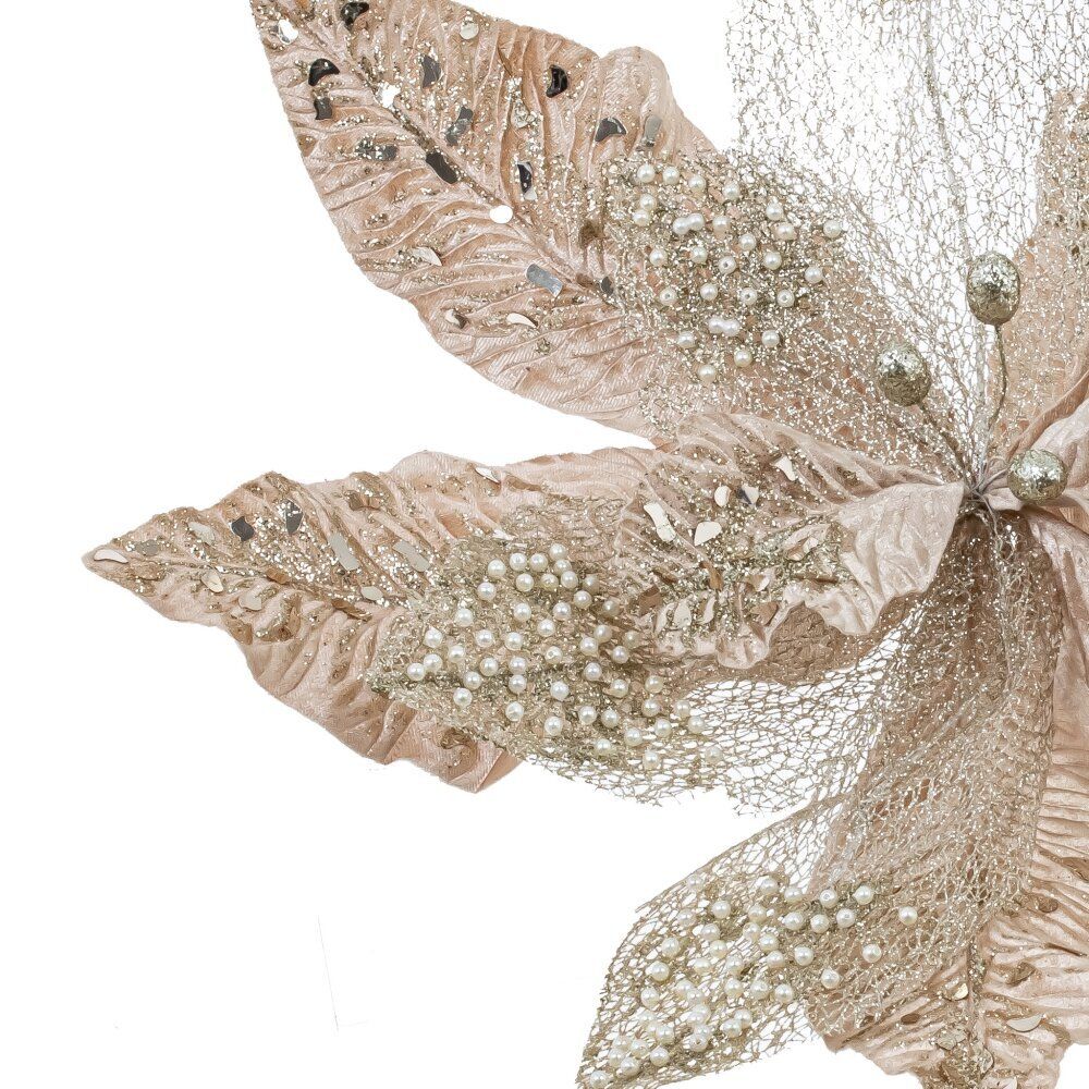 GAEM Цветок искусственный "Пуансеттия", L48 W48 H38 см