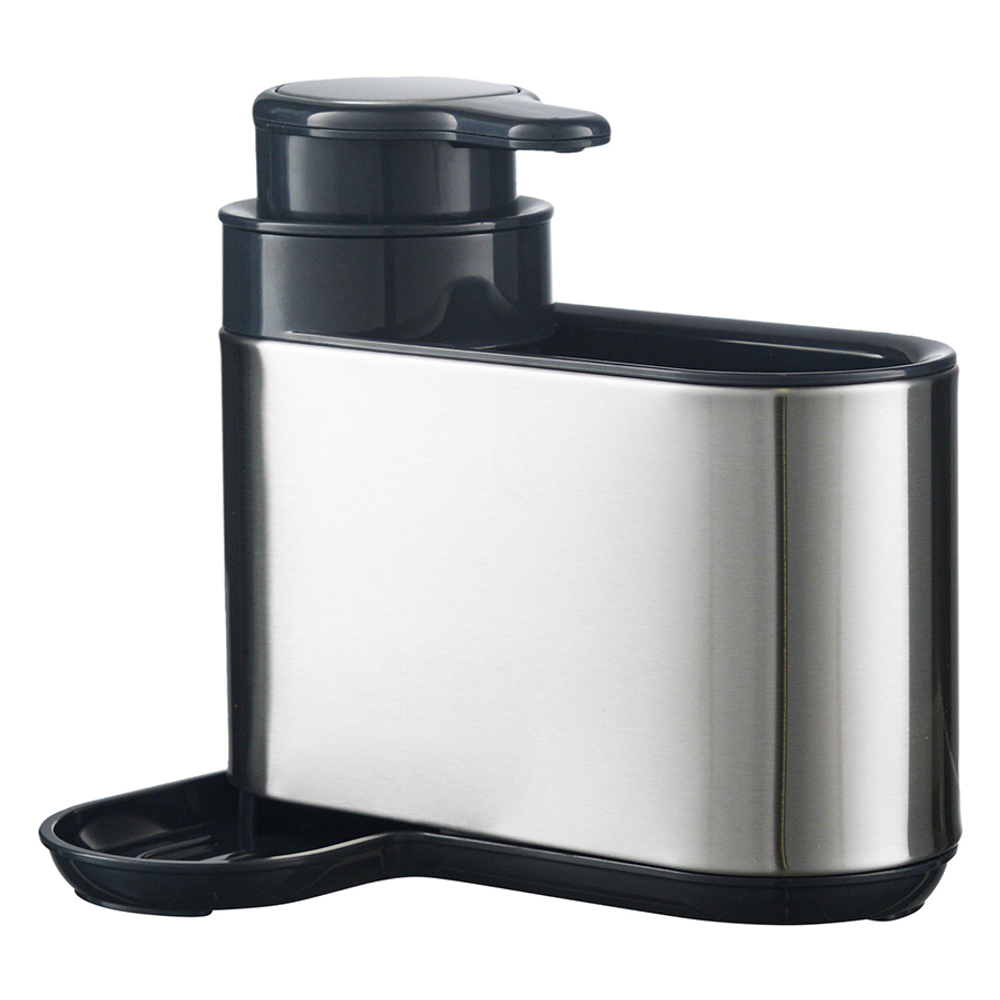 Органайзер с диспенсером для мыла Smart Solutions Atle серебристый