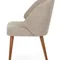 Стул Helios, бежевый, ножки орех