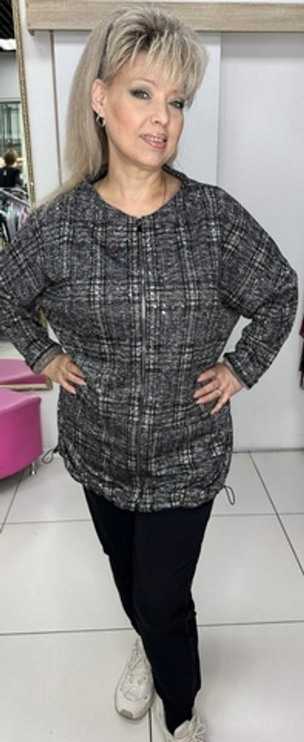 Кардиган на молнии с красивым блеском