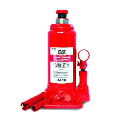 Домкрат бутылочный, гидравл, 8 т, 200-405 мм, AVS, HJ-B8T