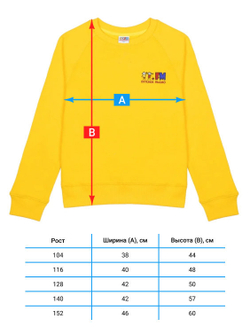 Толстовка с логотипом Детского радио (жёлтая)