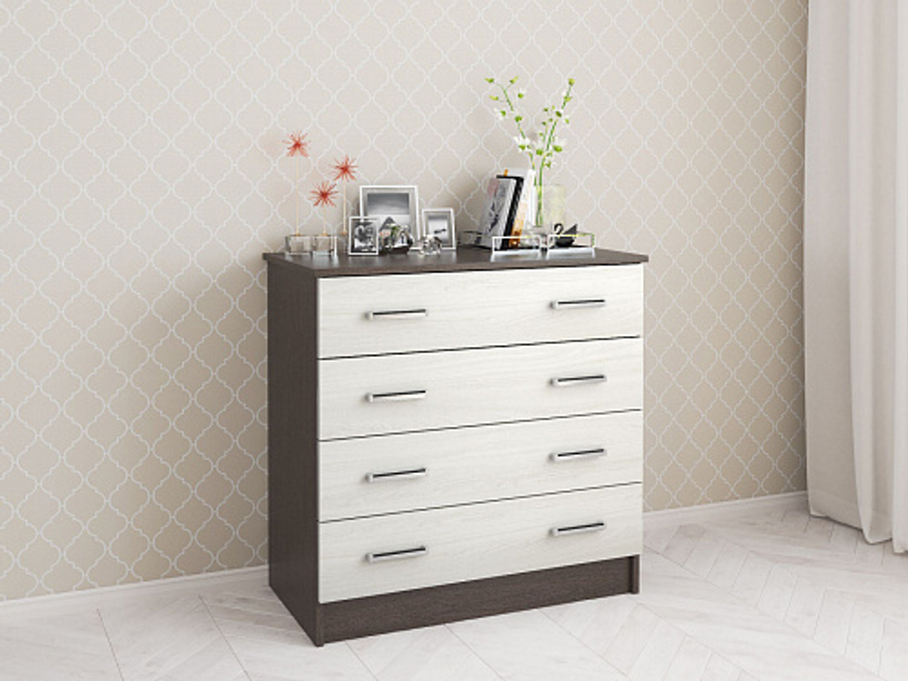 Комод длинный Катрин 3, венге/ясень анкор светлый