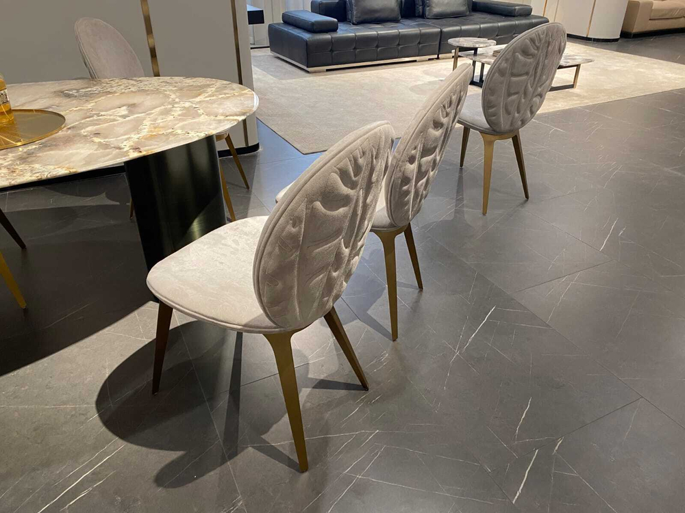 Стул CAVA GY8029 Astrid бежевый/нерж.сталь