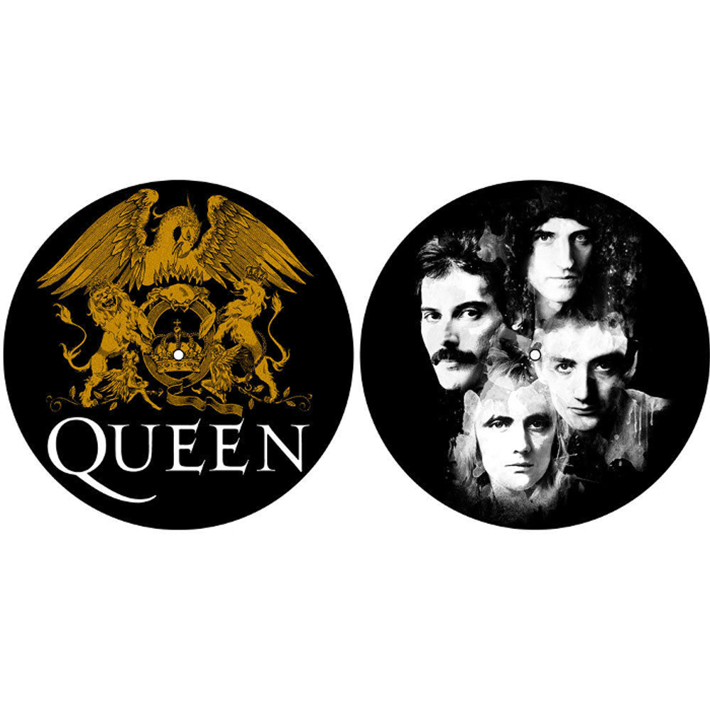 Слипмат Для Проигрывателя Виниловых Пластинок (Queen - Crest & Faces)
