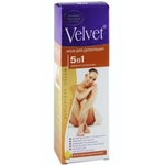 Депилятор ВЕЛЬВЕТ 5в1 удален, замед.роста, пр/врастания, увл, масло органы, 100мл