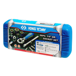 Набор торцевых головок с принадлежностями 1/4&quot;, двенадцатигранные, 4-14 мм, 26 предметов KING TONY 2025MRE01