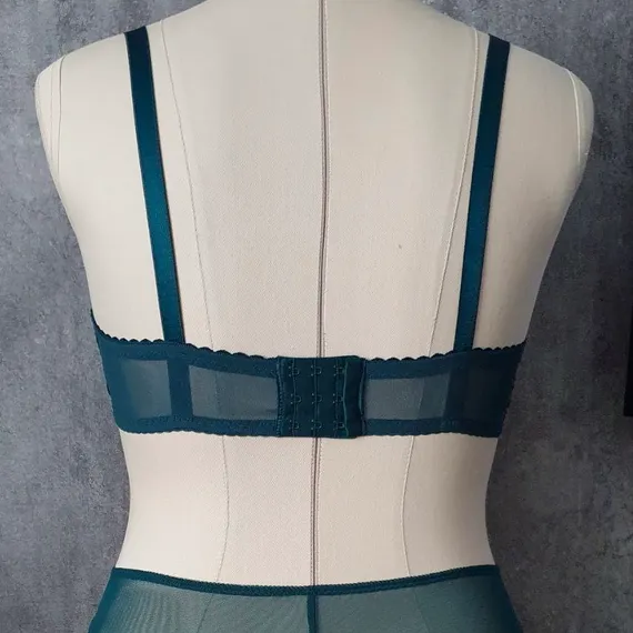 Резинка бретелечная изумруд 15 мм (цв. 1994), 740/15