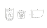 SKANDENBORG RIMLESS
Безободковый подвесной унитаз EWC700-125W