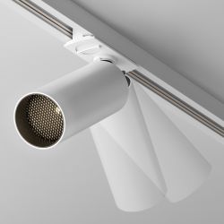 Трековый однофазный светодиодный светильник диммируемый Maytoni Unity Focus LED TR021-1-12W3K-W-D-W