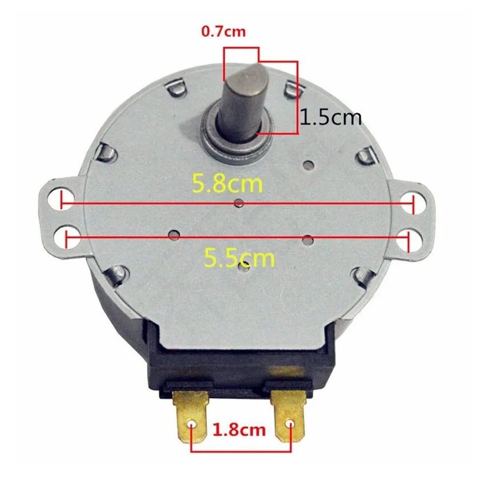 Мотор (двигатель) вращения поддона микроволновки Bosch (Бош) / Siemens (Сименс) - 489688, 417710