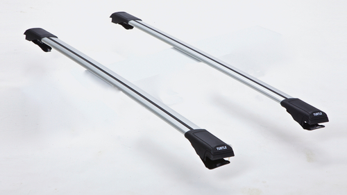 Багажник Turtle Shark на крышу для RENAULT SANDERO 2009- (На обычные рейлинги),серебристый, арт.7.TURSH.06.08.A1.S