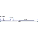 Направляющая шина для Makita, 1,9 м AMS ДБ-00000264