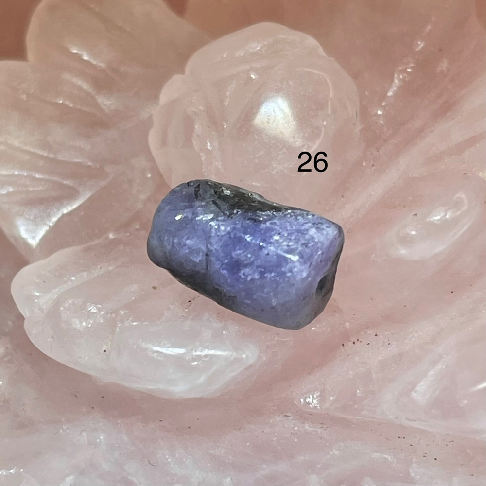 49796 Танзанит Бусина цилиндр 6-7*10-11мм-30