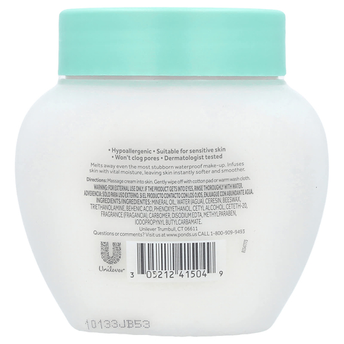 Pond's, Охлаждающий крем, крем для снятия макияжа, 269 г