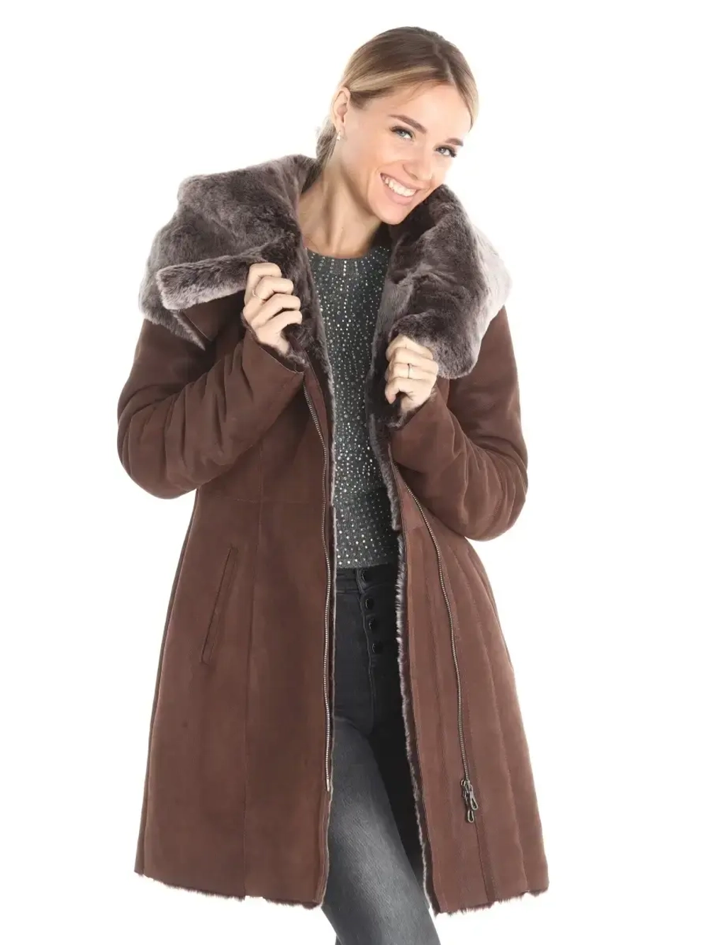 Дубленка женская натуральная Турция