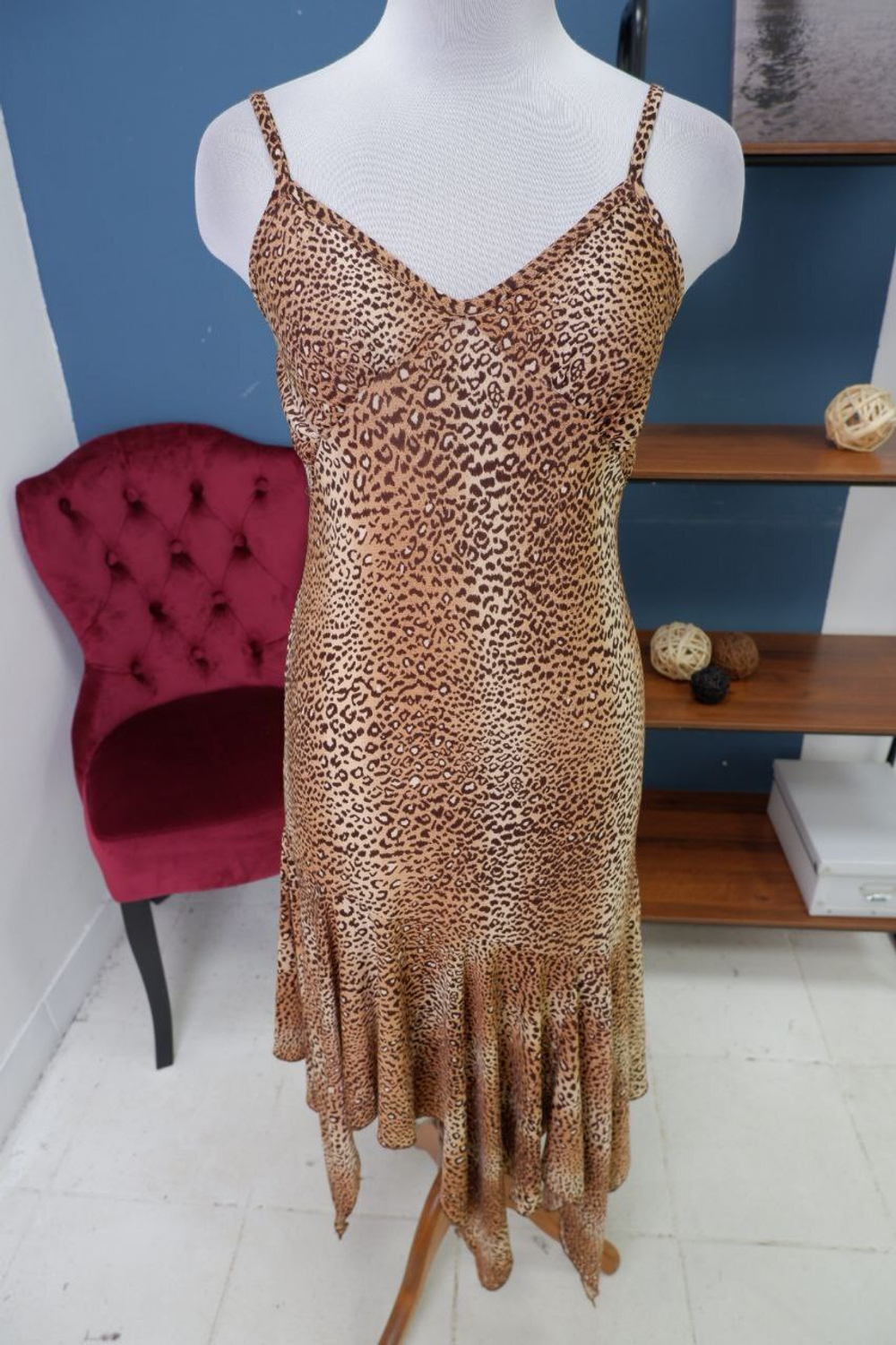 Сарафан с леопардовым принтом 44 размер