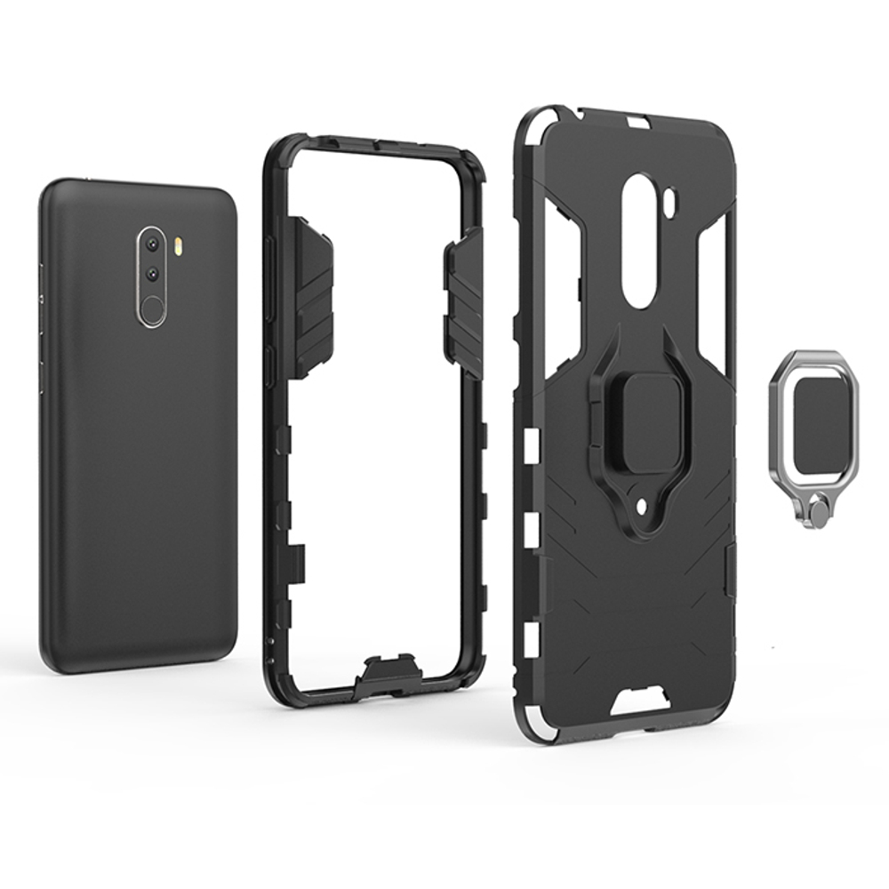 Противоударный чехол с кольцом Panther Case для Xiaomi POCO F1