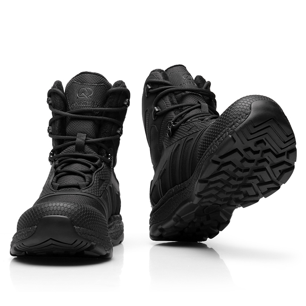 QIANGREN Combat Boots Men"s Black