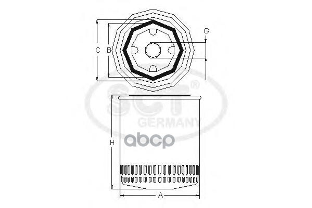 Фильтр Масляный Sct Germany Sk805 SCT арт. SK805