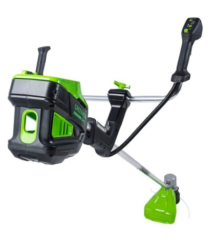 Триммер аккумуляторный GREENWORKS TB201H 82V, 2,0 кВт, 46 см, б/щ, АКБ 5Ач и ЗУ 2112407UB