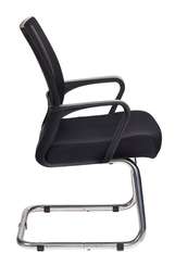 Кресло Бюрократ MC-209 черный TW-01 TW-11 сетка/ткань полозья металл хром