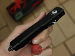 Нож Microtech Ultratech D/E - черная рукоять, кинжальный черный клинок + запчасти RK-384