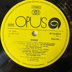 Винтажная виниловая пластинка LP Modus (Чехословакия 1981)