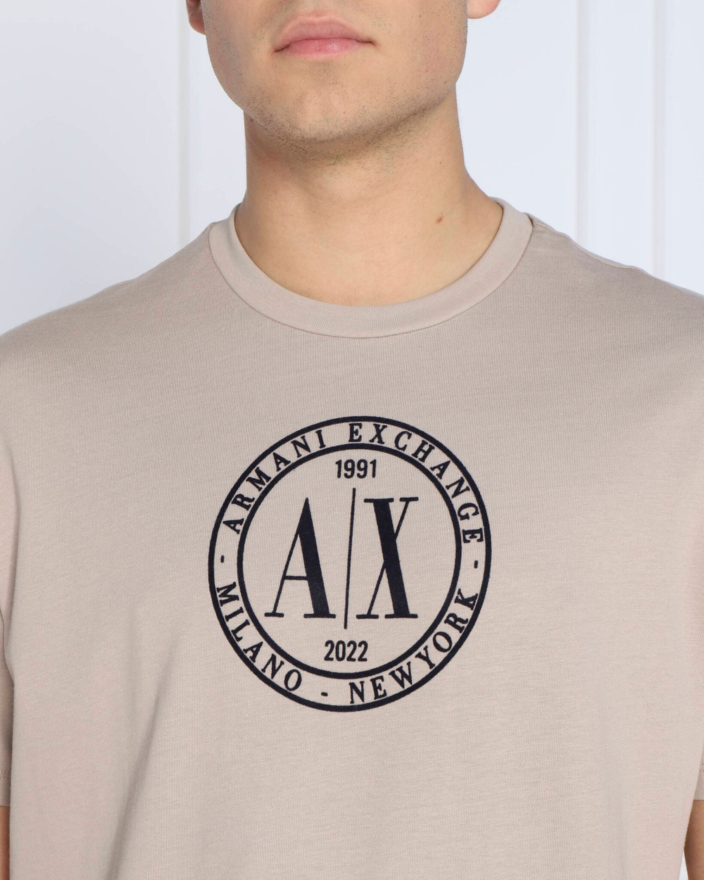 футболка Armani Exchange - бежевый(6LZTLE ZJGAZ)