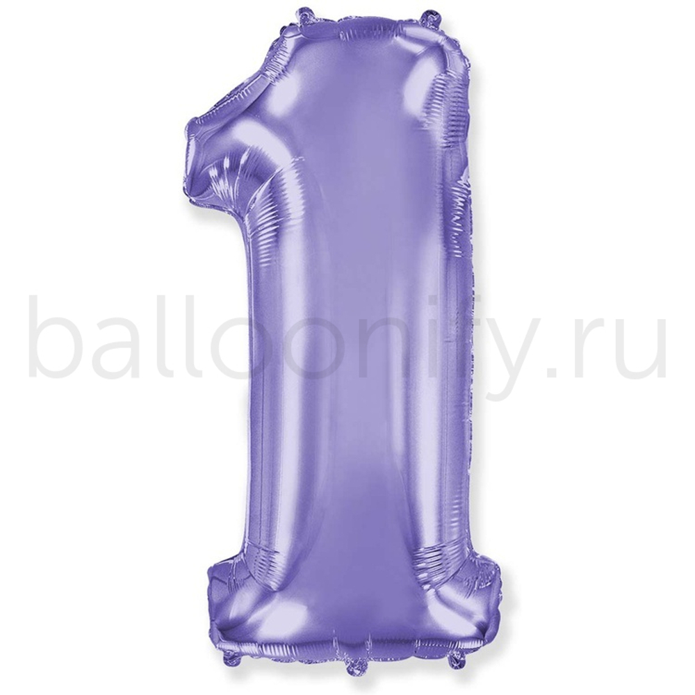 Шар ЦИФРА 1 Lilac 40" 102 см