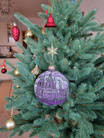 Шар стеклянный "Спас на крови",  ручная роспись