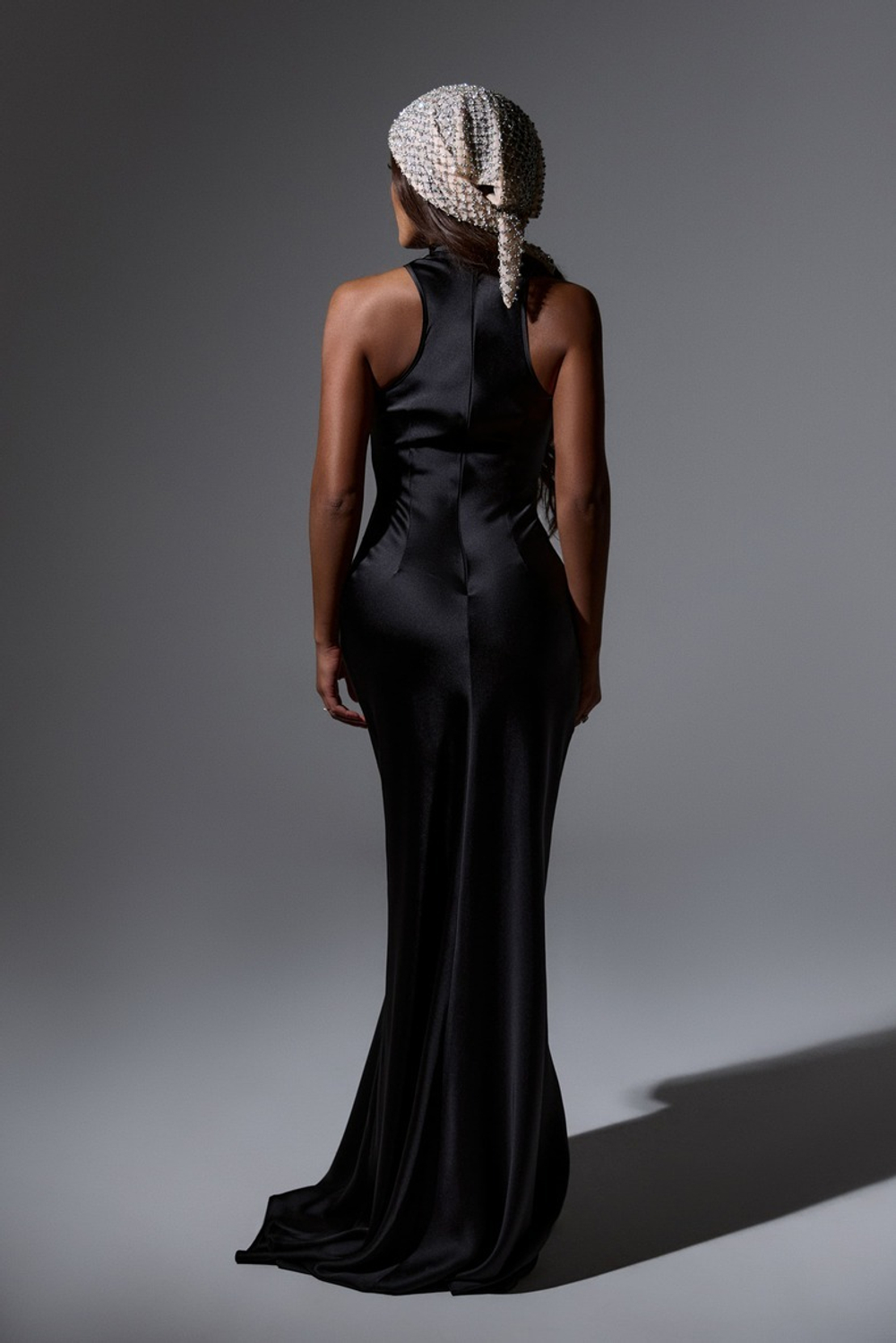 Платье Americano с высоким горлом, черный