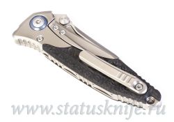 Нож Microtech Socom Bravo 260-8CFTI Single Partially Serrated Blue Collarфотография - 9