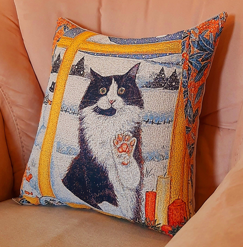 Декоративный гобеленовый чехол для интерьерной подушки Впустите 38*38