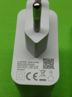 Блок питания (зарядное устройства) + кабель Type-C, (E065-1R200325VE) (65W) для ноутбуков Tecno / Infinix (АСЦ)