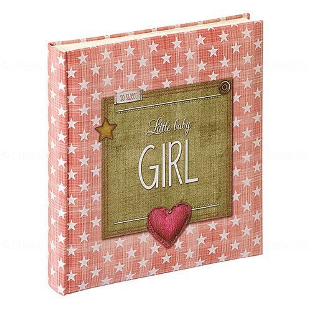 WALTHER UK-100-R 28x30,5/50 бел.стр.,4 ил.стр. Little Baby Girl (розовый,детский) ф/альбом