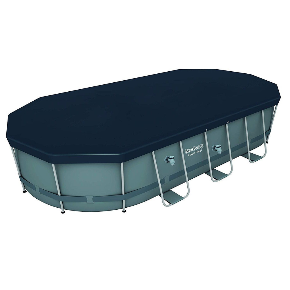 Каркасный бассейн Bestway Steel 56710 (549х274х122 см) с картриджным фильтром, лестницей и защитным тентом